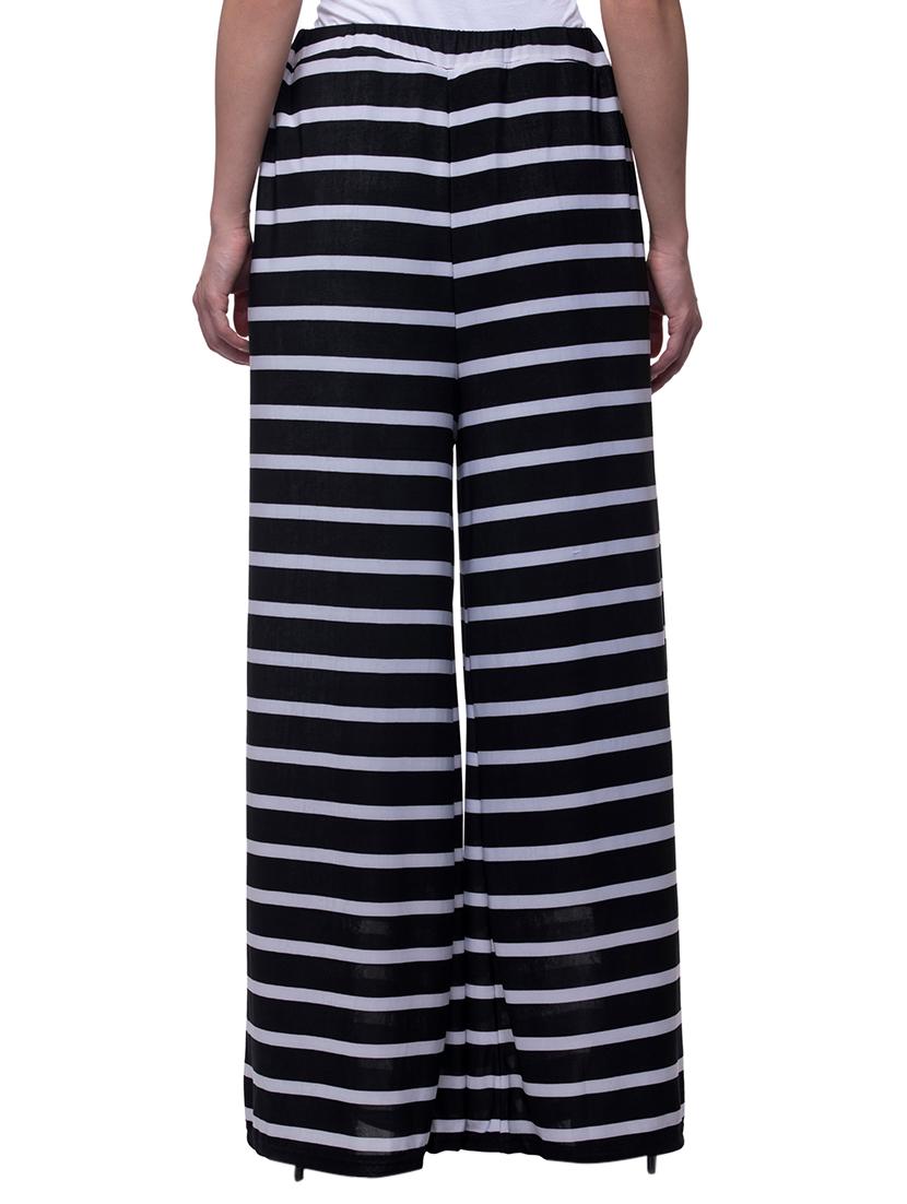 black striped viscose palazzo - 15252387 - Zoom Image - 3