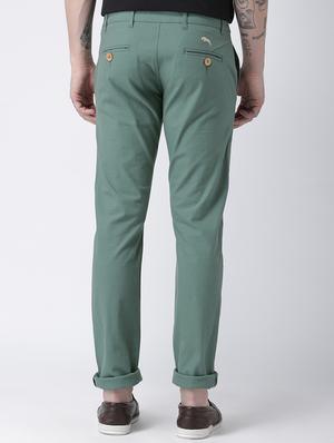 green cotton chinos - 15258486 - Standard Image - 3