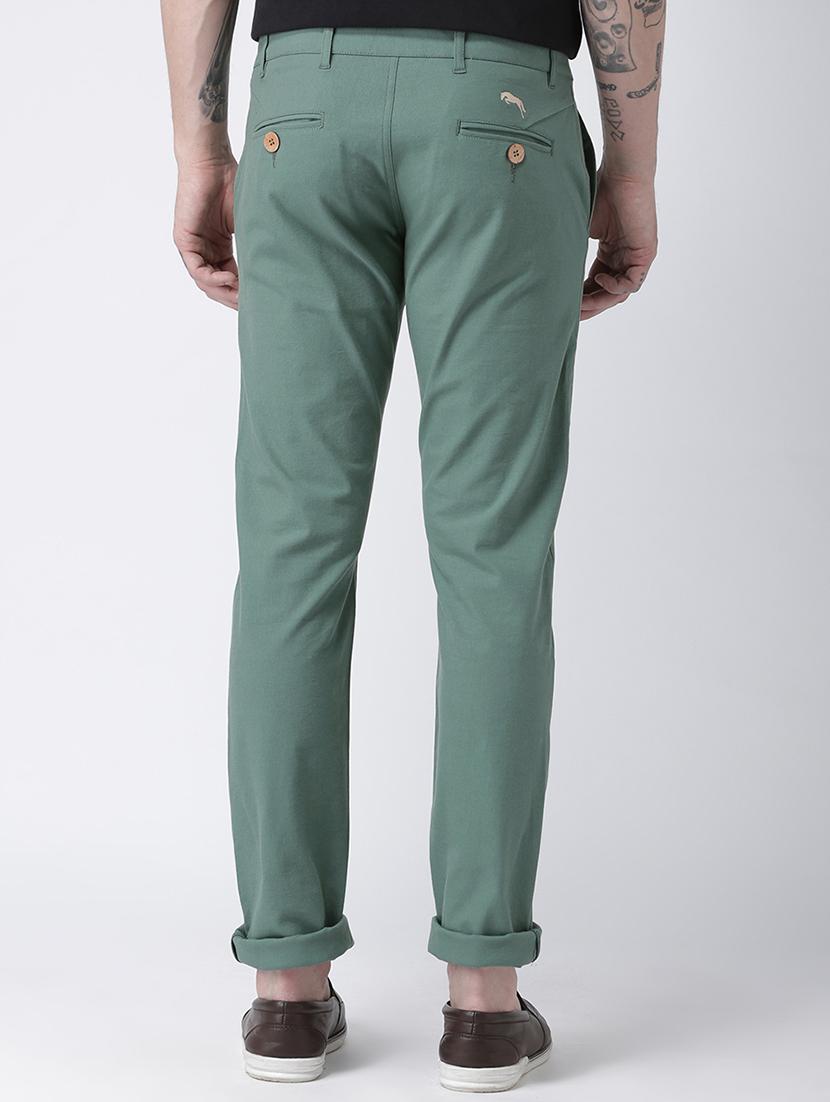 green cotton chinos - 15258486 - Zoom Image - 3