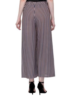 pink striped viscose palazzo - 15258629 - Standard Image - 3