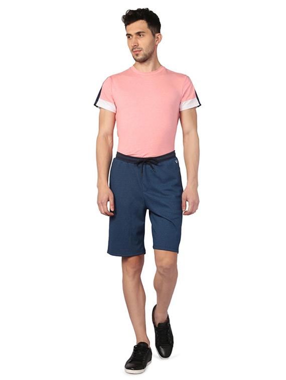 blue cotton shorts - 15260045 - Zoom Image - 3