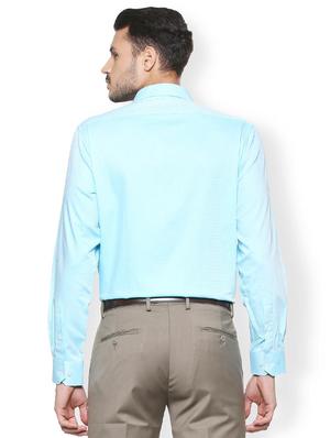 blue cotton formal shirt - 15260064 - Standard Image - 3