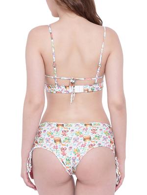 white printed bikini set - 15260607 - Standard Image - 3