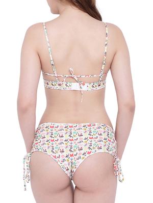 white printed bikini set - 15260611 - Standard Image - 3