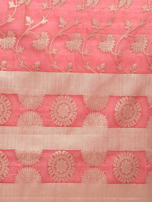 floral motif banarasi saree - 15268425 - Standard Image - 3