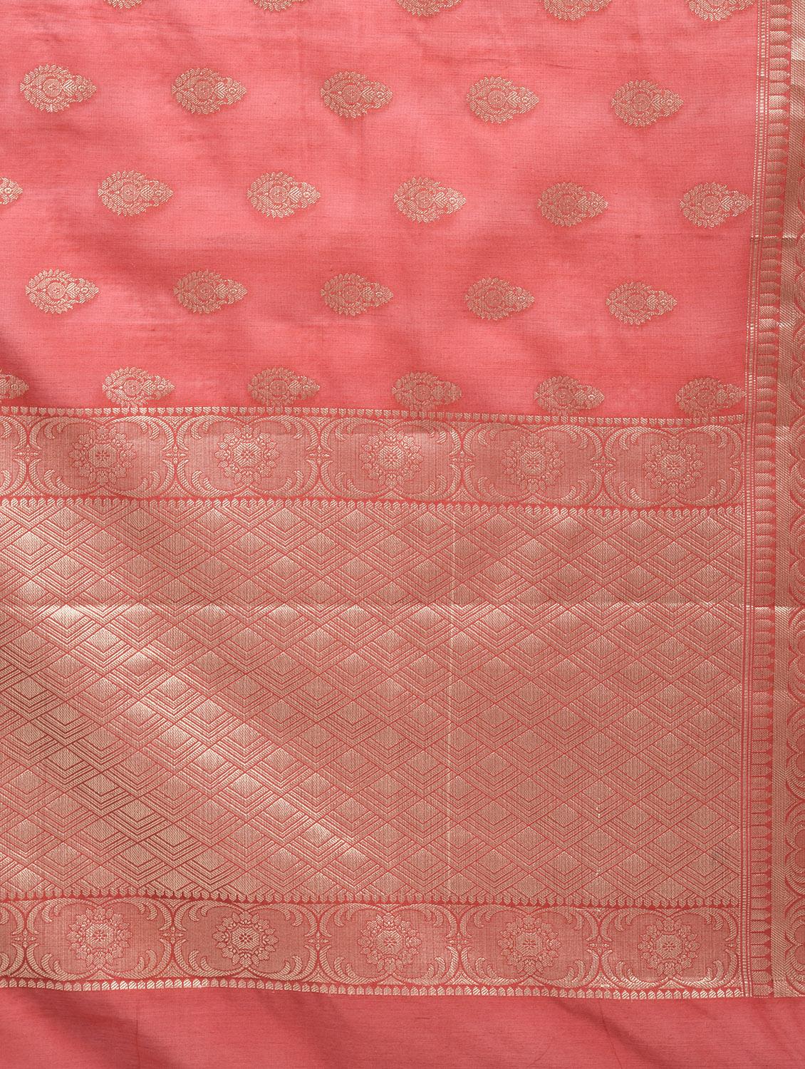 Zari motif Banarasi Saree - 15268437 - Zoom Image - 3