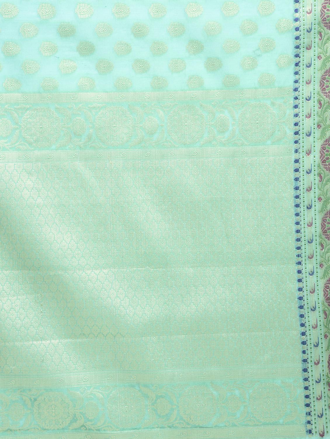 Zari motif Banarasi Saree - 15268532 - Zoom Image - 3