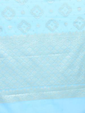 floral Zari motif Banarasi Saree - 15268547 - Standard Image - 3