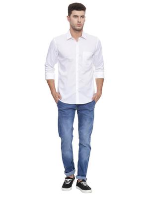 white cotton casual shirt - 15268999 - Standard Image - 3