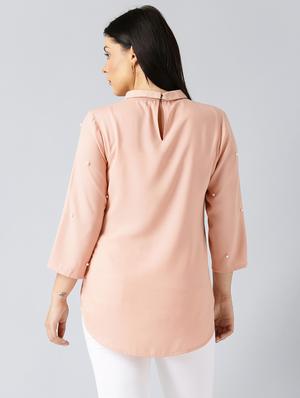 mock neck high low top - 15270205 - Standard Image - 3
