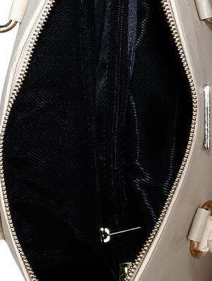 beige leatherette (pu) regular handbag - 15272174 - Standard Image - 3