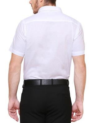 white linen formal shirt - 15272352 - Standard Image - 3