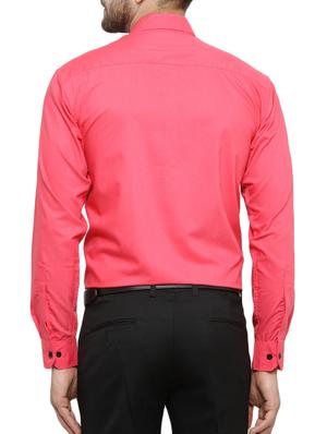pink solid casual shirt - 15273306 - Standard Image - 3