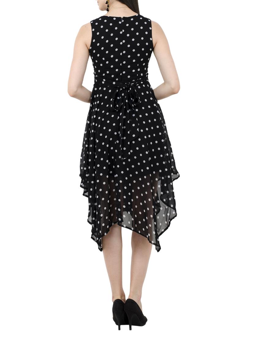 polka dotted asymmetric dress - 15273745 - Zoom Image - 3