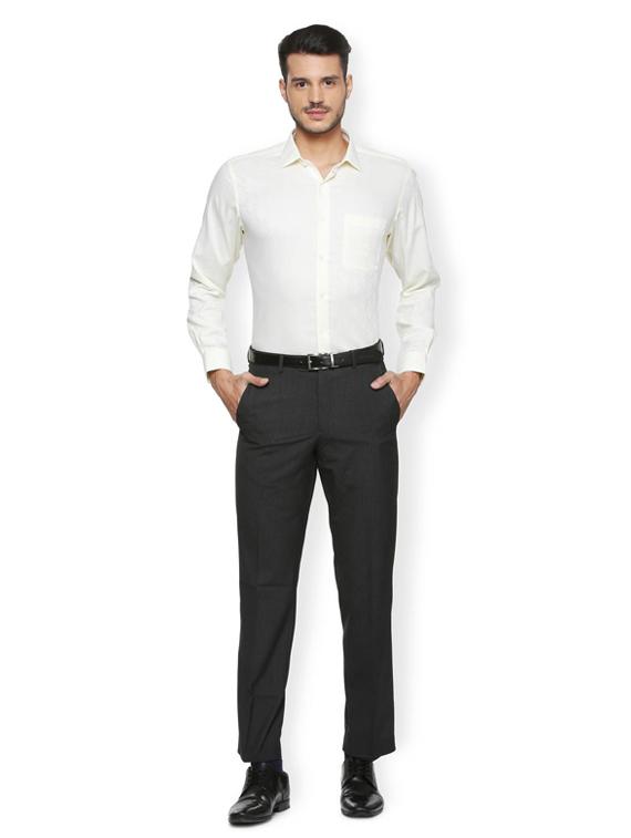 beige cotton formal shirt - 15274649 - Zoom Image - 3