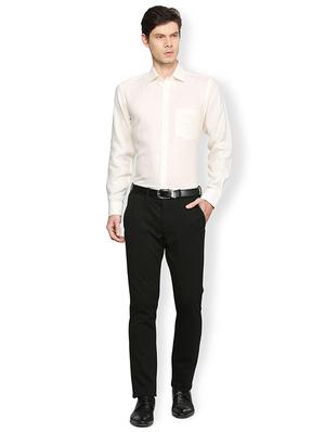 beige linen formal shirt - 15274692 - Standard Image - 3