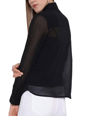 Sheer long sleeved shirt - 15275472 - Standard Image - 3