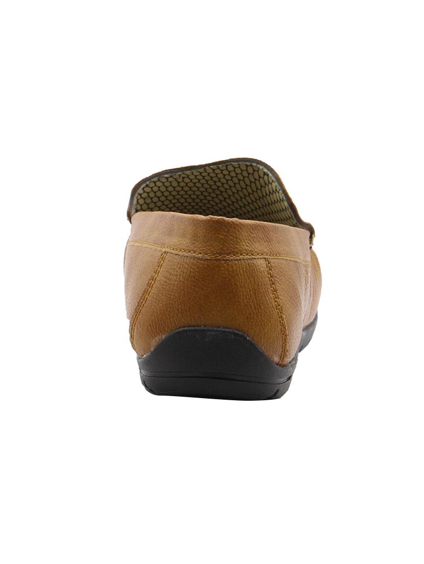 brown leatherette slip on loafer - 15276434 - Zoom Image - 3