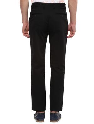black cotton blend chinos - 15277240 - Standard Image - 3