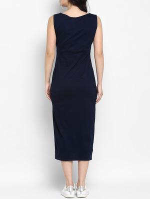 floral embroidered high slit dress - 15277623 - Standard Image - 3