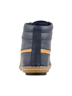 blue leatherette low ankle boots - 15277910 - Standard Image - 3