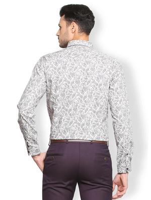 grey cotton casual shirt - 15278712 - Standard Image - 3