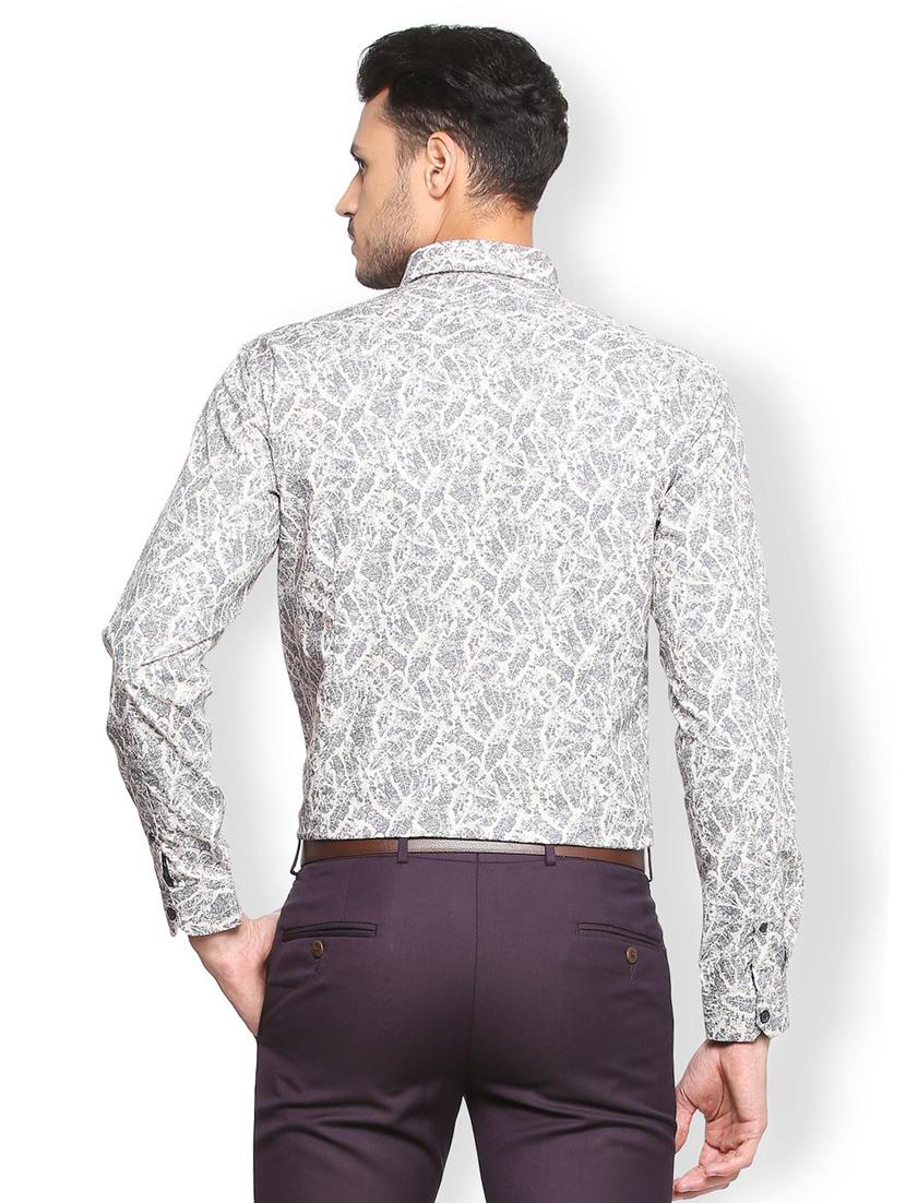 grey cotton casual shirt - 15278712 - Zoom Image - 3