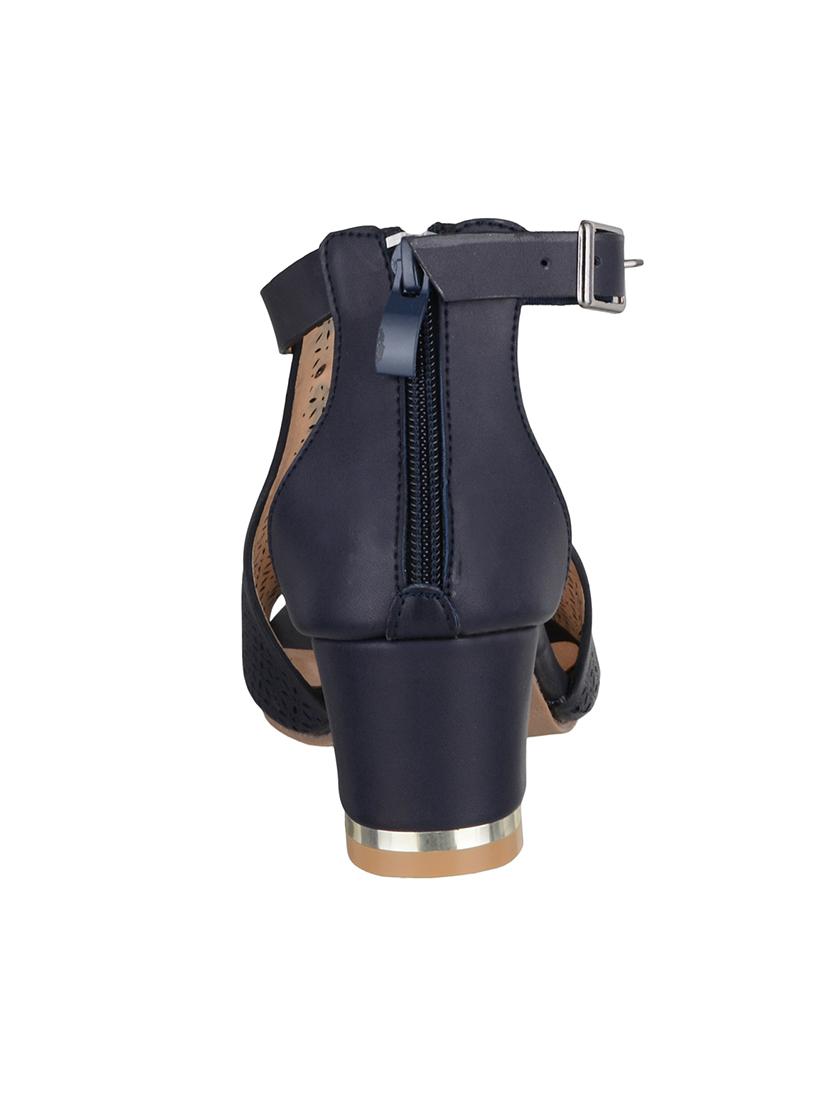 navy leatherette closed back sandals - 15279238 - Zoom Image - 3