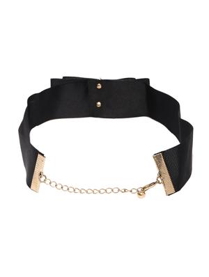 black cotton choker necklace - 15279818 - Standard Image - 3