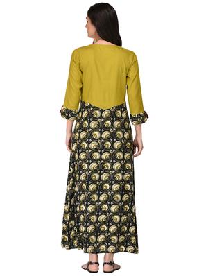 a-line printed ethnic dress - 15279968 - Standard Image - 3