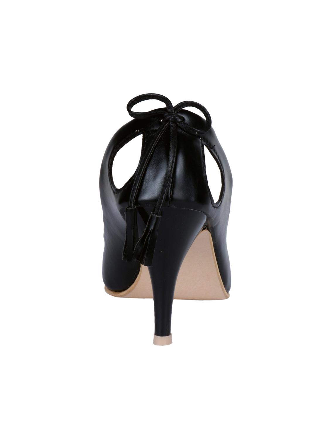 black pu slip on pumps - 15282701 - Zoom Image - 3