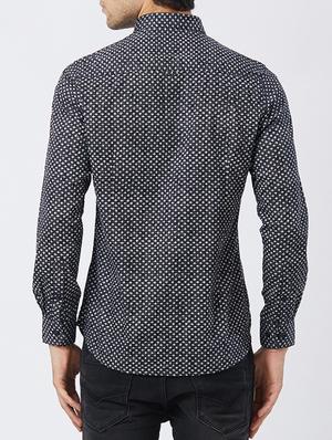 black cotton casual shirt - 15283120 - Standard Image - 3