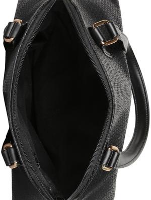 black leatherette (pu) regular handbag - 15283901 - Standard Image - 3