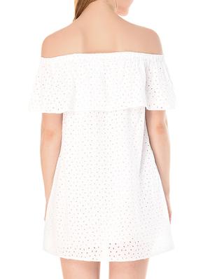 schiffli work layered dress - 15285344 - Standard Image - 3