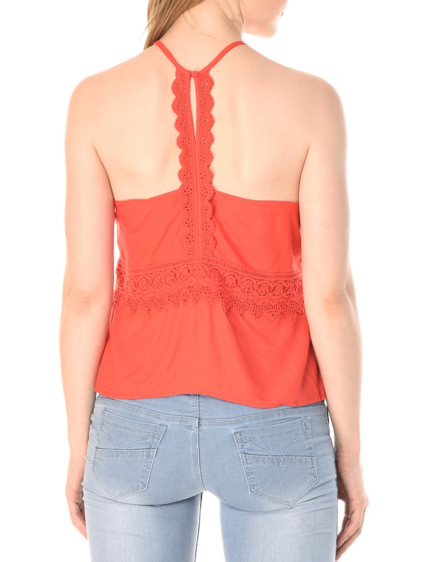 lace detail embroidered top - 15285405 - Zoom Image - 3