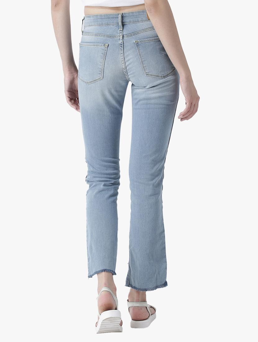 blue denim distressed jeans - 15286077 - Zoom Image - 3