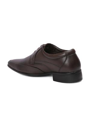 Red Chief Brown Formal Derby Shoes - 15286490 - Standard Image - 3