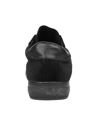 black velvet laceup casual shoes - 15286998 - Standard Image - 3