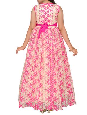 pink net party gown - 15290435 - Standard Image - 3