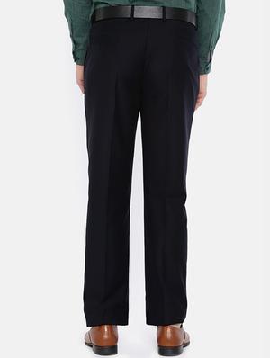 black viscose flat front formal trouser - 15290548 - Standard Image - 3