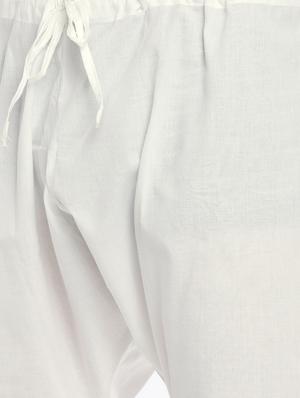 beige cotton kurta pyjama set - 15291891 - Standard Image - 6