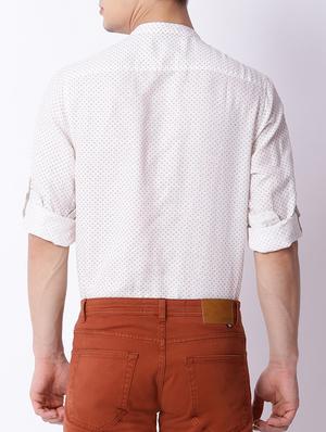 white linen casual shirt - 15292660 - Standard Image - 3