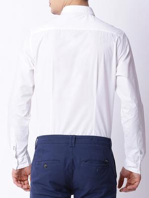 white cotton casual shirt - 15292753 - Standard Image - 3