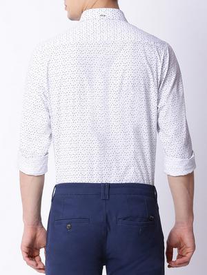 white cotton casual shirt - 15292765 - Standard Image - 3