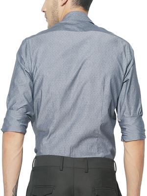 blue cotton casual shirt - 15292787 - Standard Image - 3
