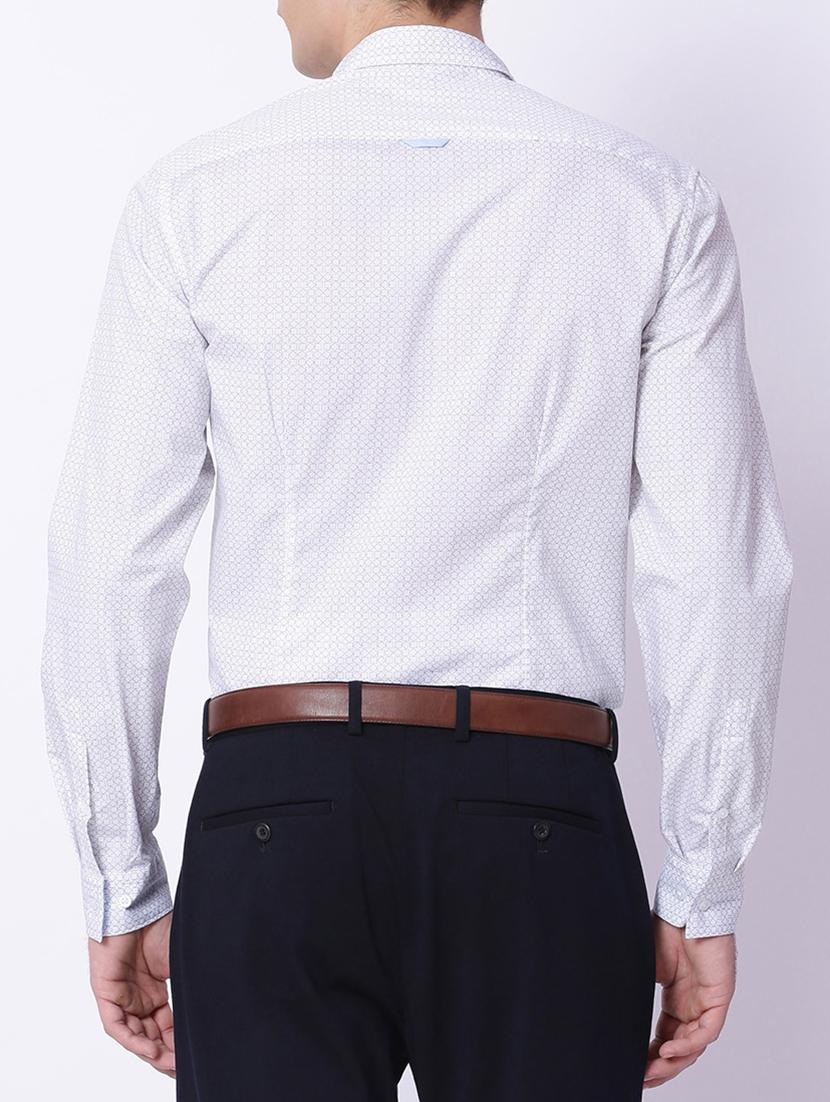 white cotton casual shirt - 15292799 - Zoom Image - 3