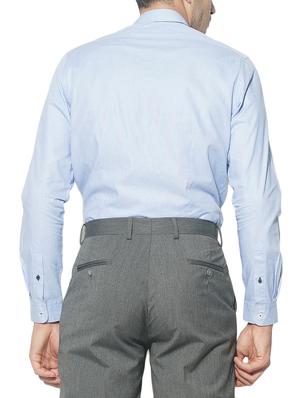 blue cotton formal shirt - 15292816 - Standard Image - 3