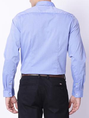 blue cotton casual shirt - 15292817 - Standard Image - 3