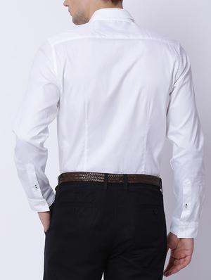 white cotton casual shirt - 15292821 - Standard Image - 3