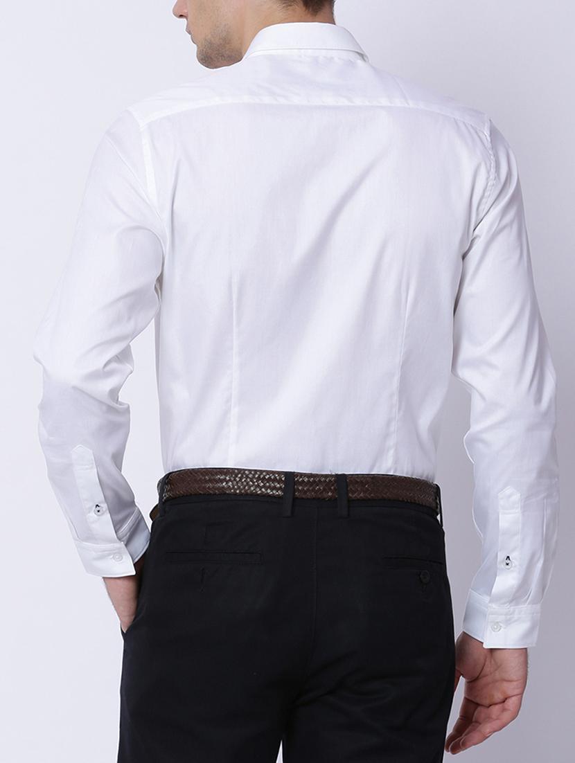 white cotton casual shirt - 15292821 - Zoom Image - 3